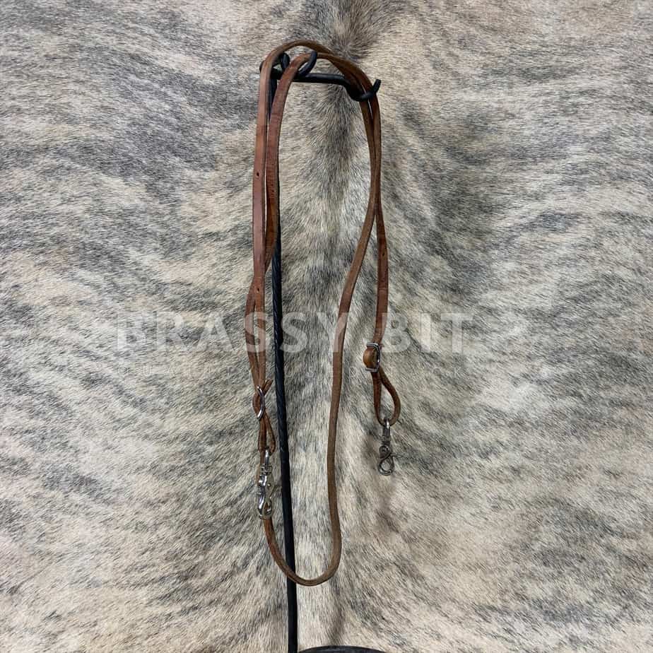 43" Herman Leather Connected Reins