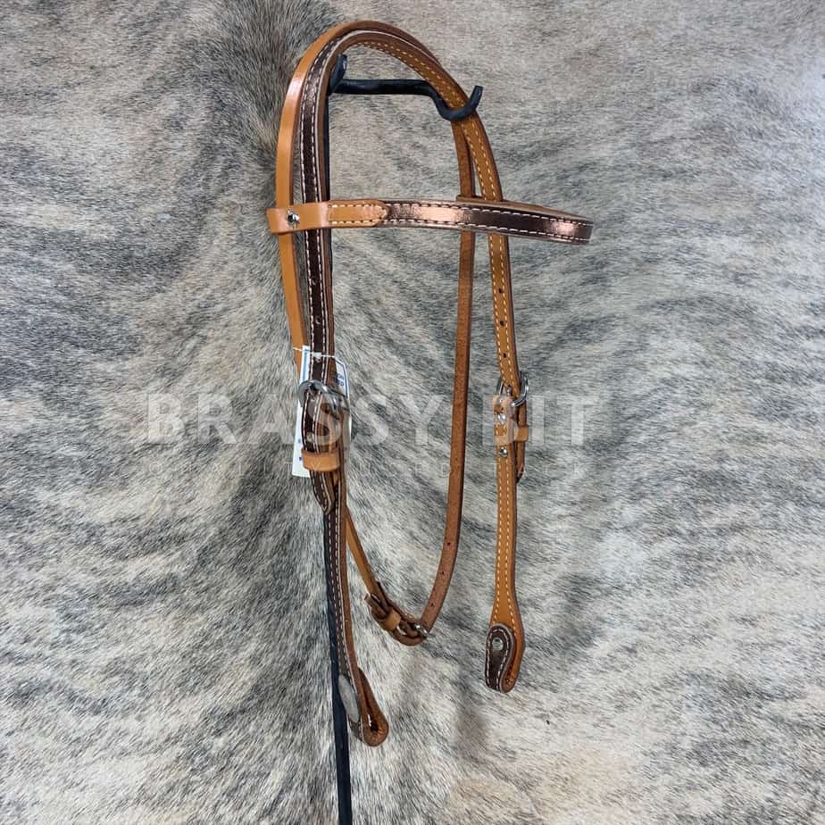 Murphy's Leather Co Metallic Bronze Headstall