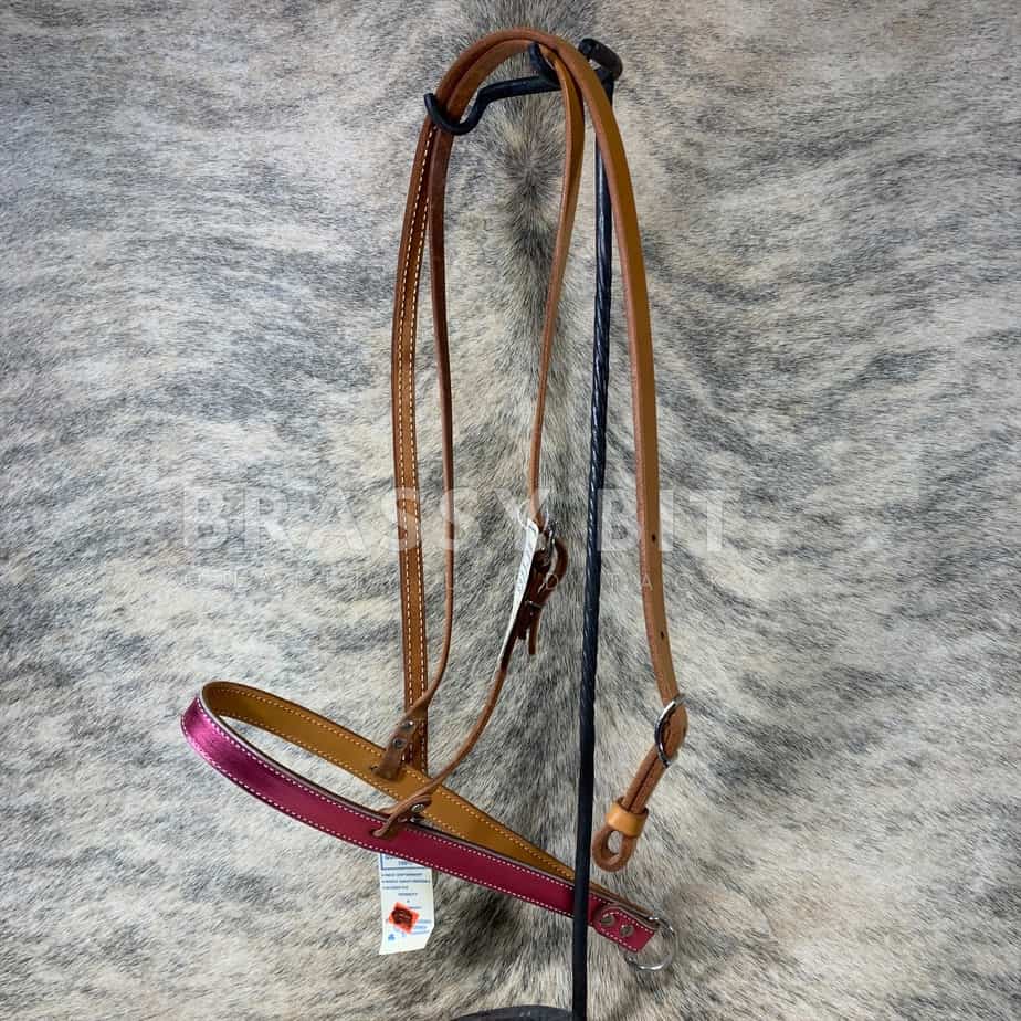 Murphy's Leather Co Metallic Pink Nose Band & Tiedown