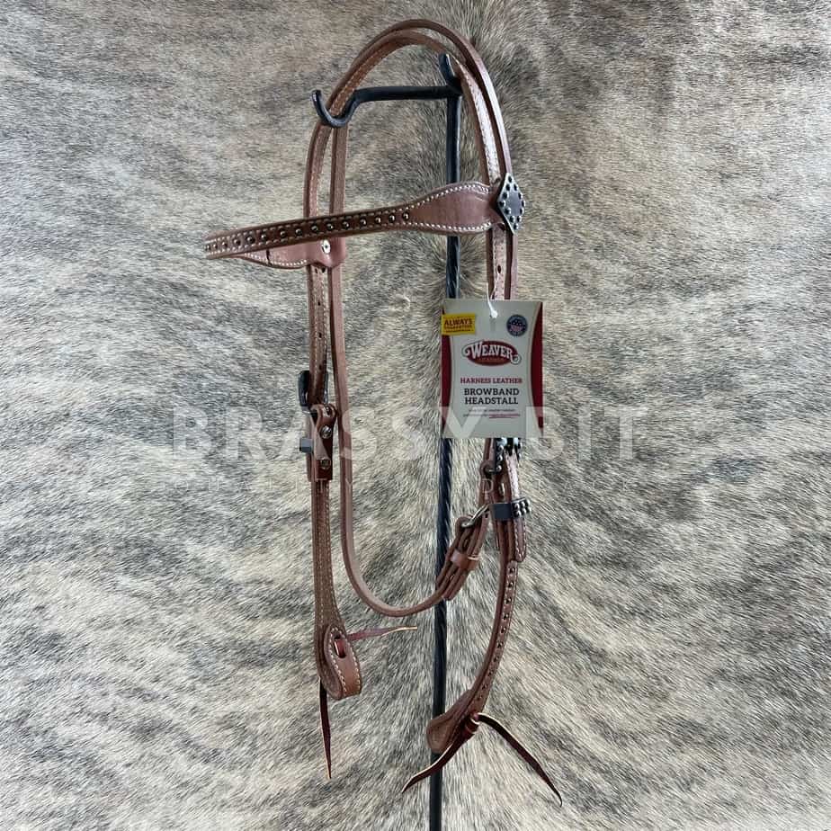 Weaver Rambler Dotted Western Headstall