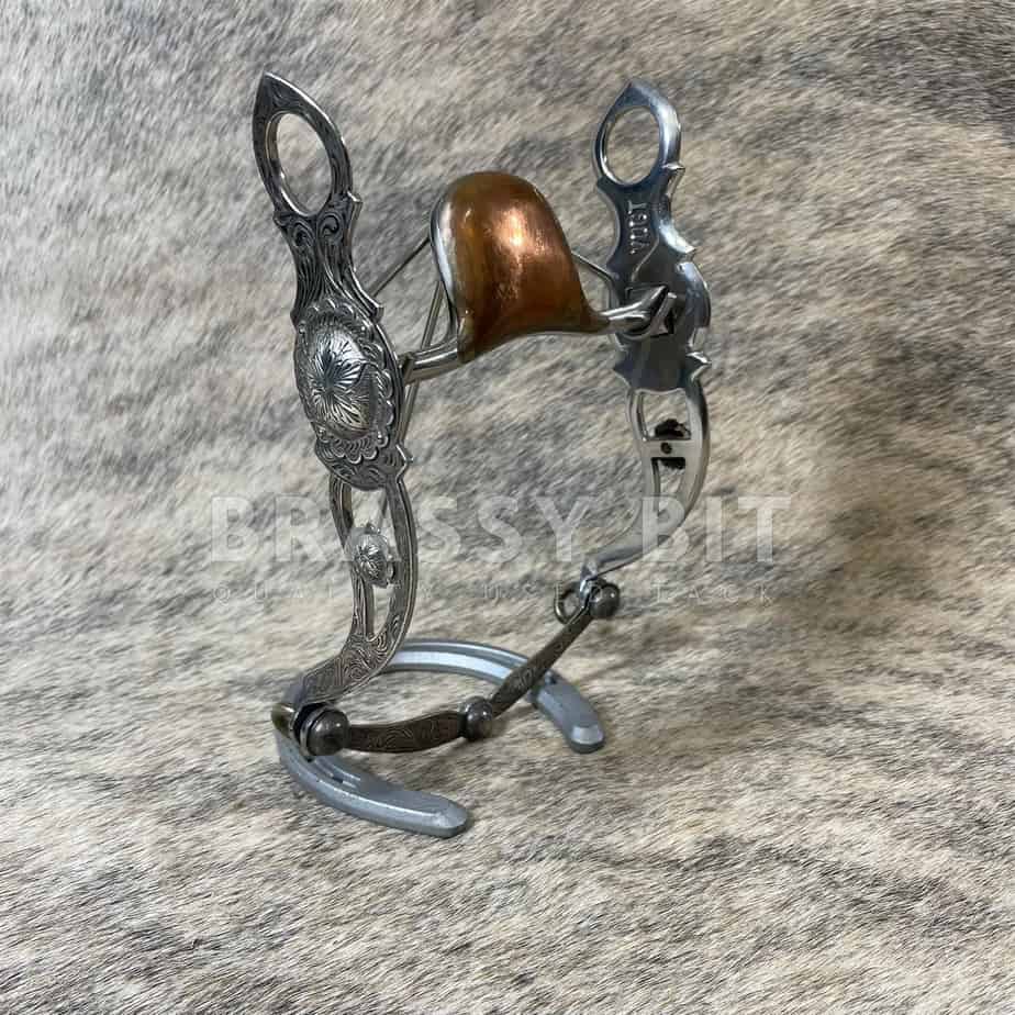 Vogt Vintage Silver Engraved Wide Salinas Curb