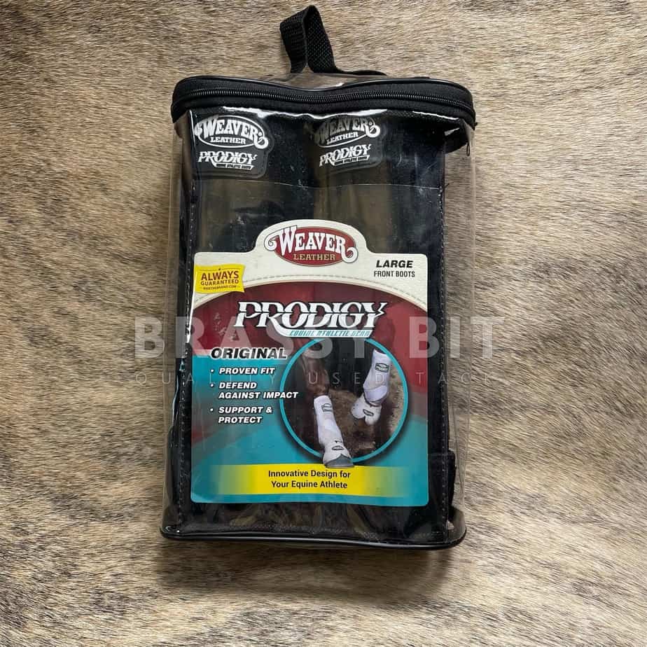 Weaver Prodigy Large Black Front Leg Protection