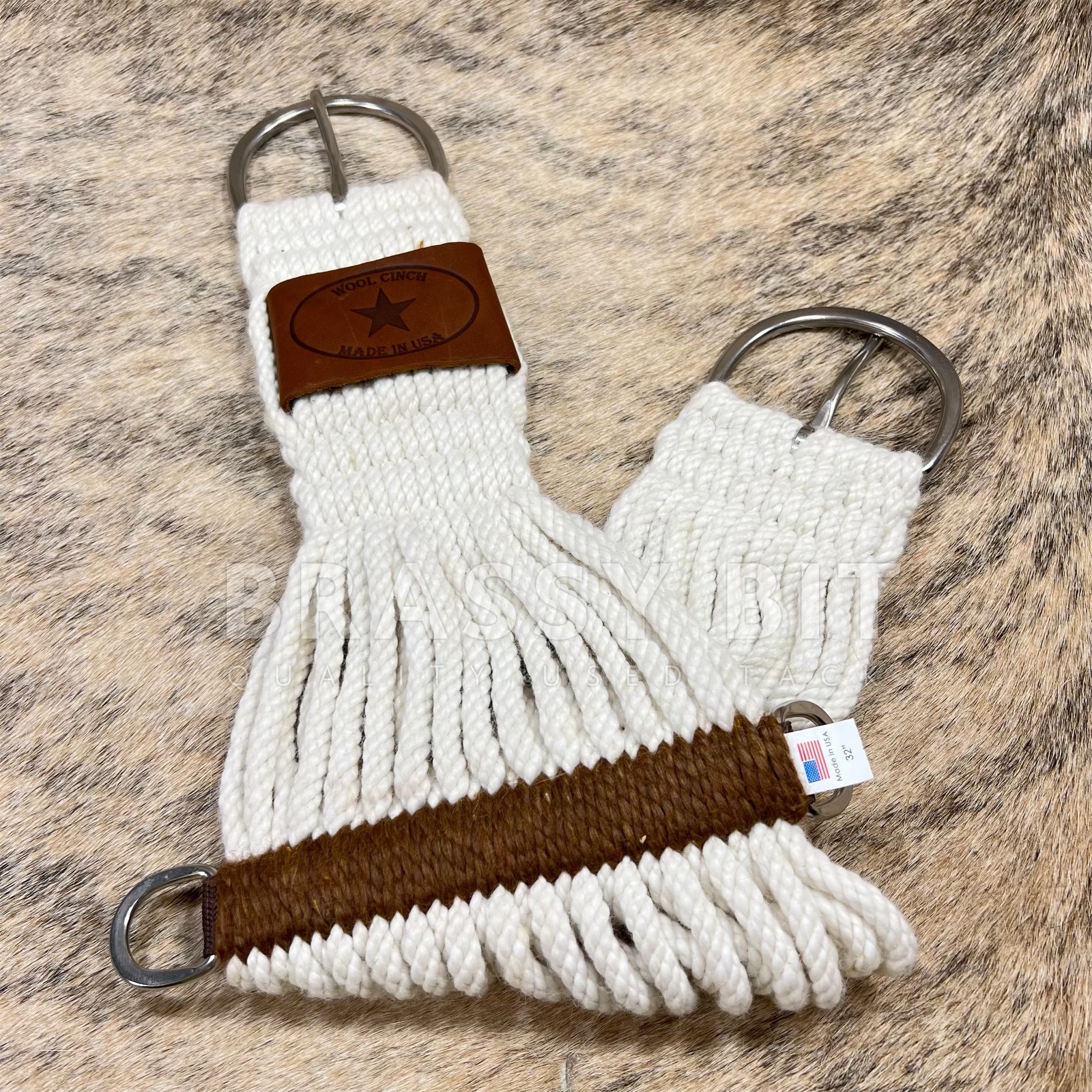 32" Mohair Wool Roper Cinch