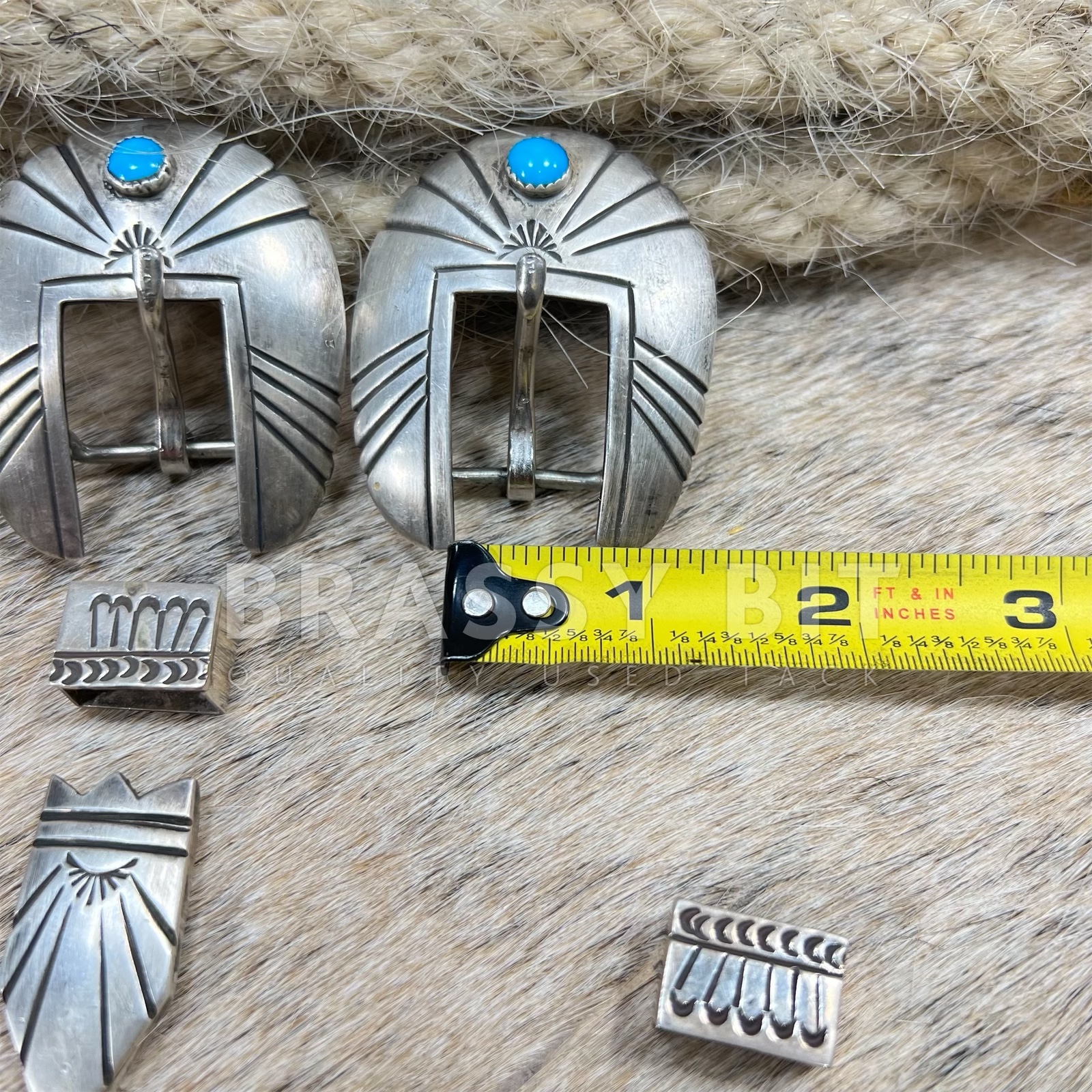 Clarence Bailon CB Pueblo Solid Sterling Silver Ranger  display picture 1