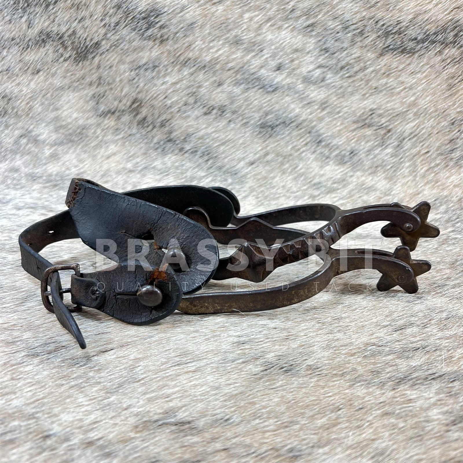 Vintage August Buermann Spurs w/ Straps