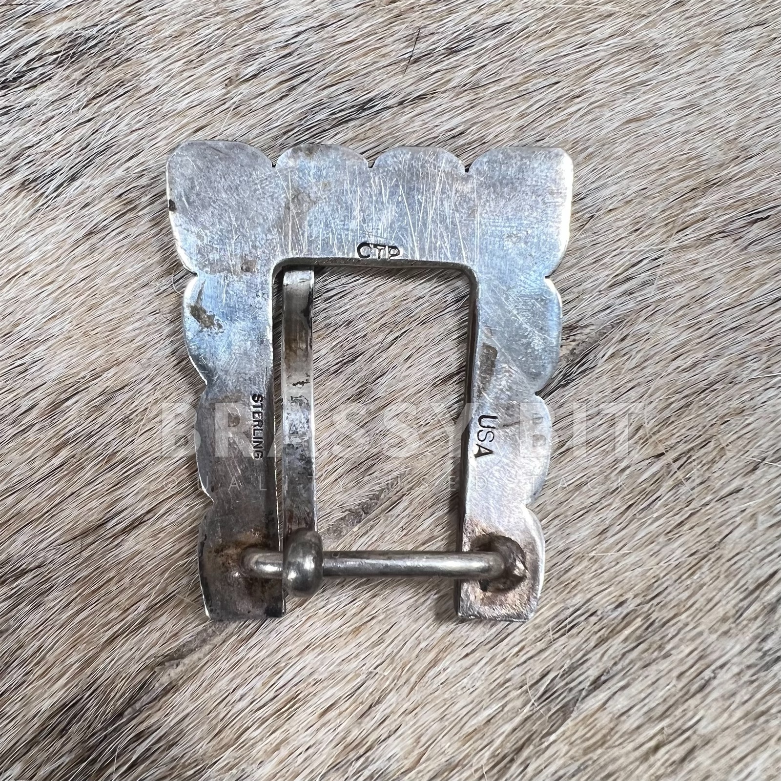 Case Trading Post CTP Sterling Silver Native American Buckle Set Case Trading Post CTP Sterling Silver Native American Buckle  main image 2