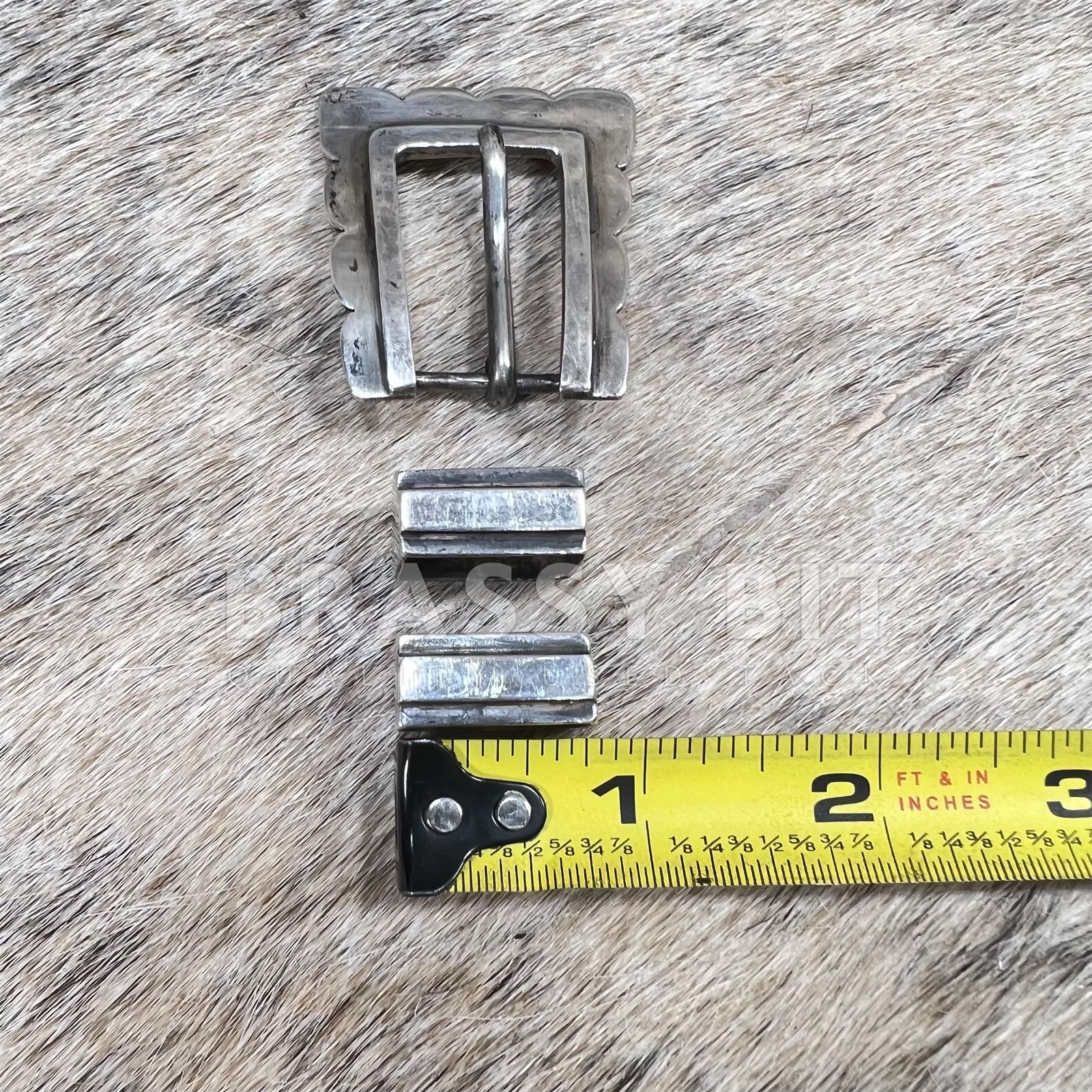 Case Trading Post CTP Sterling Silver Native American Buckle 