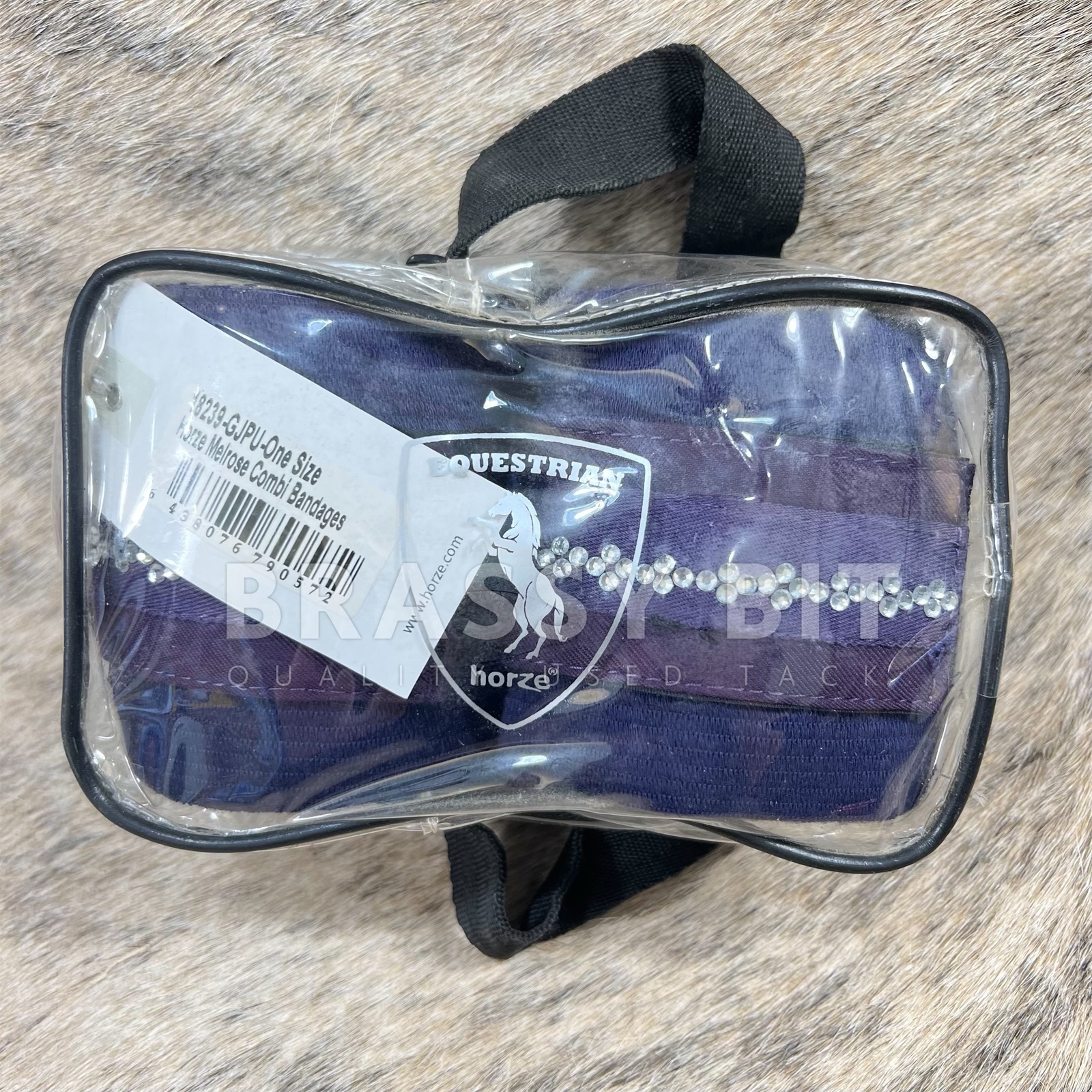 Horze Bling Plum Polo Wraps