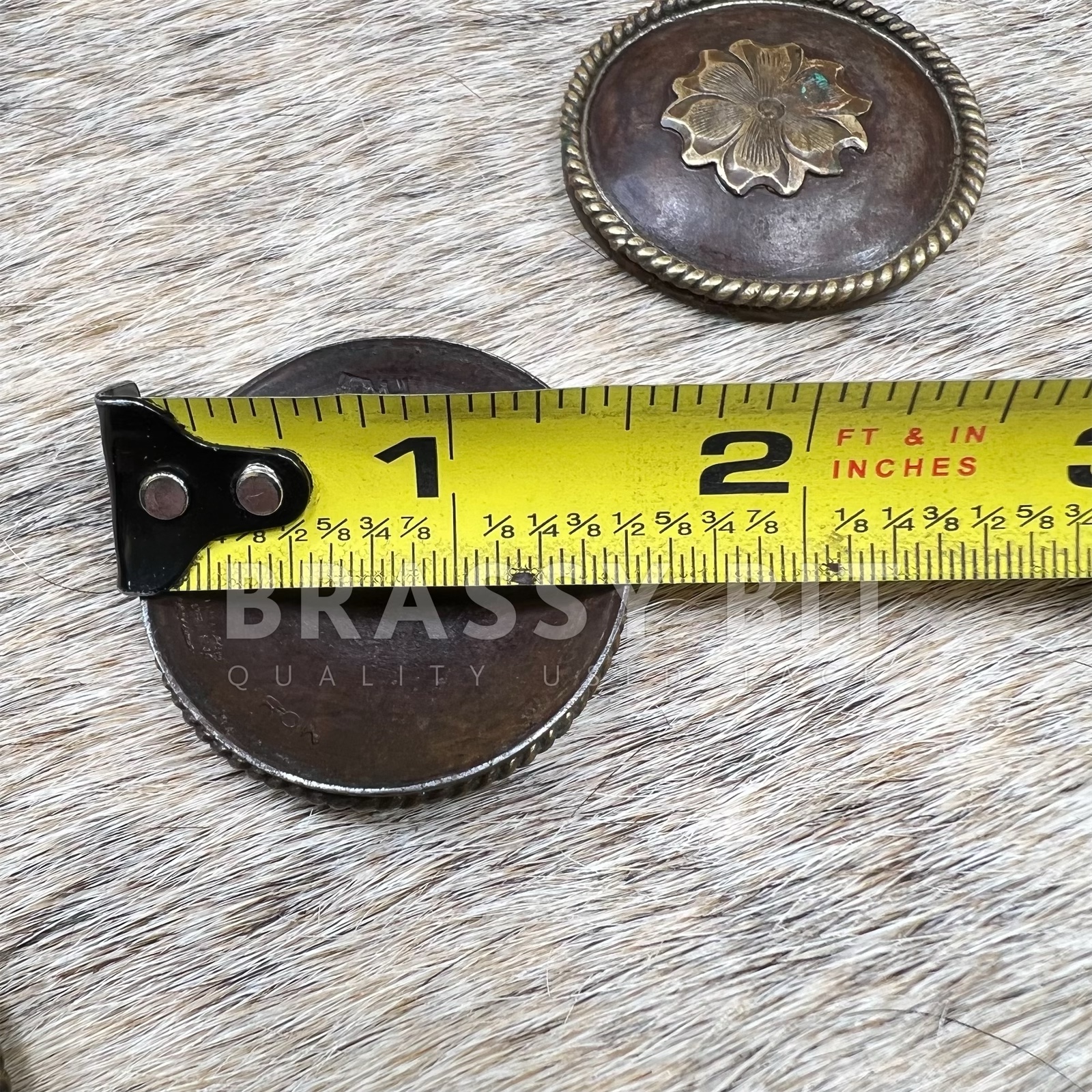 Plaque De Cantle De Selle Western - Argent Sterling