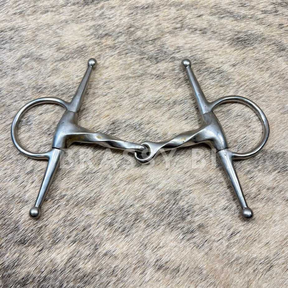 Brassy Bit Tack - 5" Weighted Full Cheek Twisted Snaffle