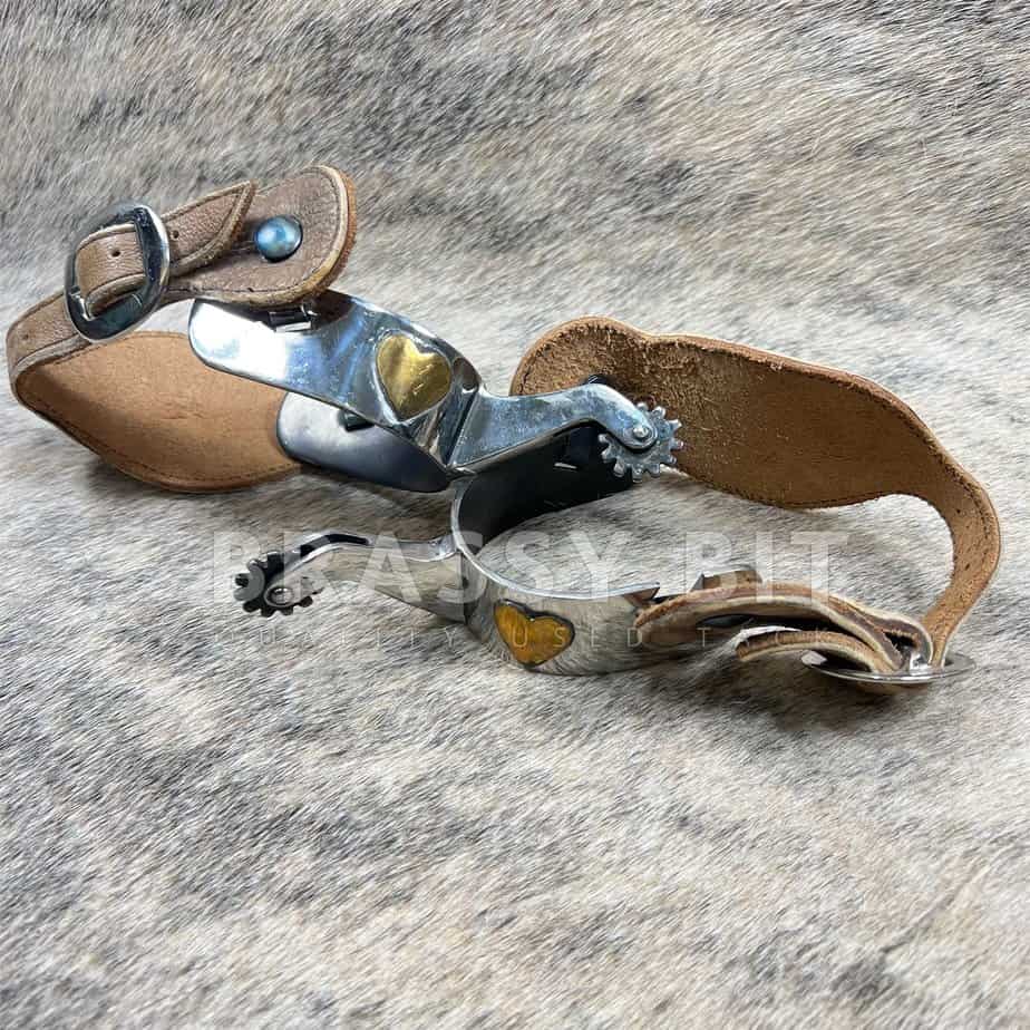 Custom Made Heavy Duty Western Spurs w/ Straps