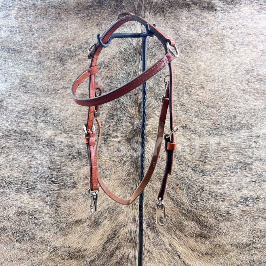 California Equine Leather Training Headstall