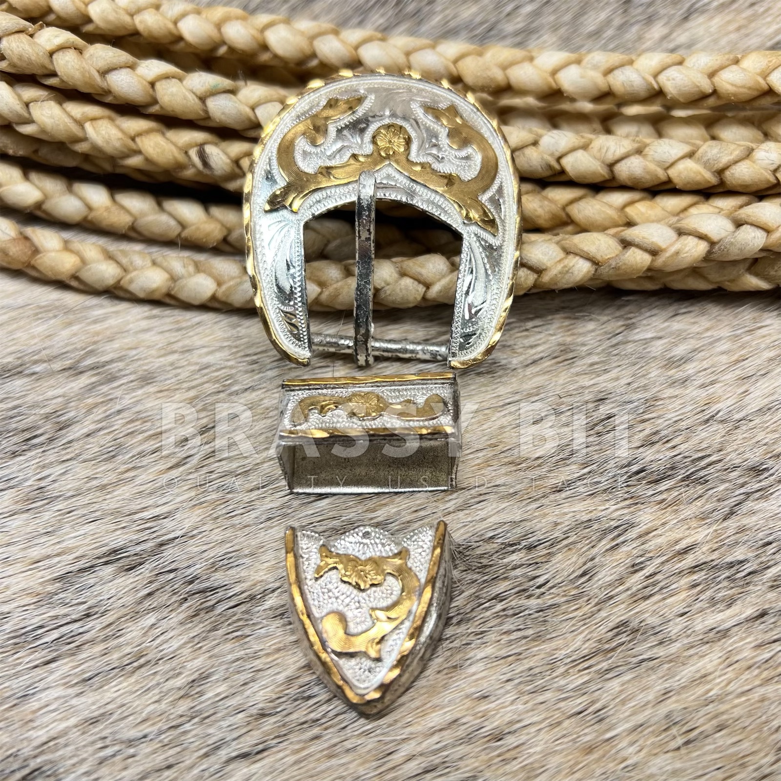 Moran Silver Headstall Silver Buckle Set