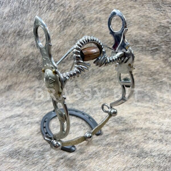 5" Vintage Corkscrew Silver Frog Ported Show Curb
