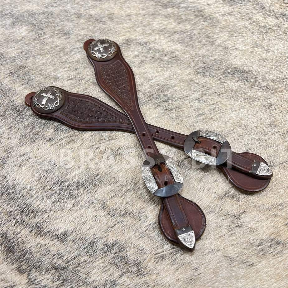 Vintage Spur Straps w/ Sterling Buckles