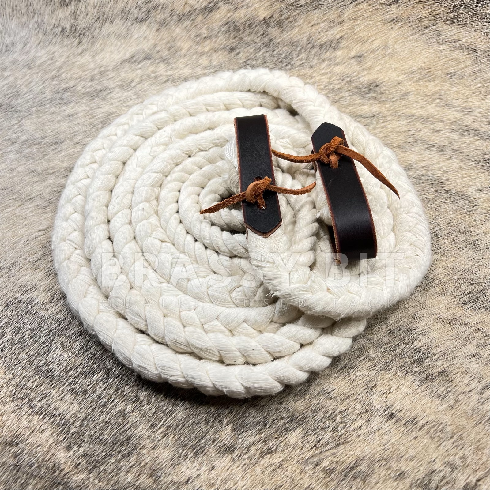 78" Brassy Bit Tack Soft Cotton Connected Reins