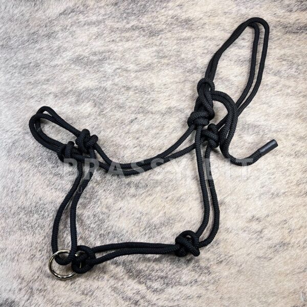 Black Rope Horse Halter