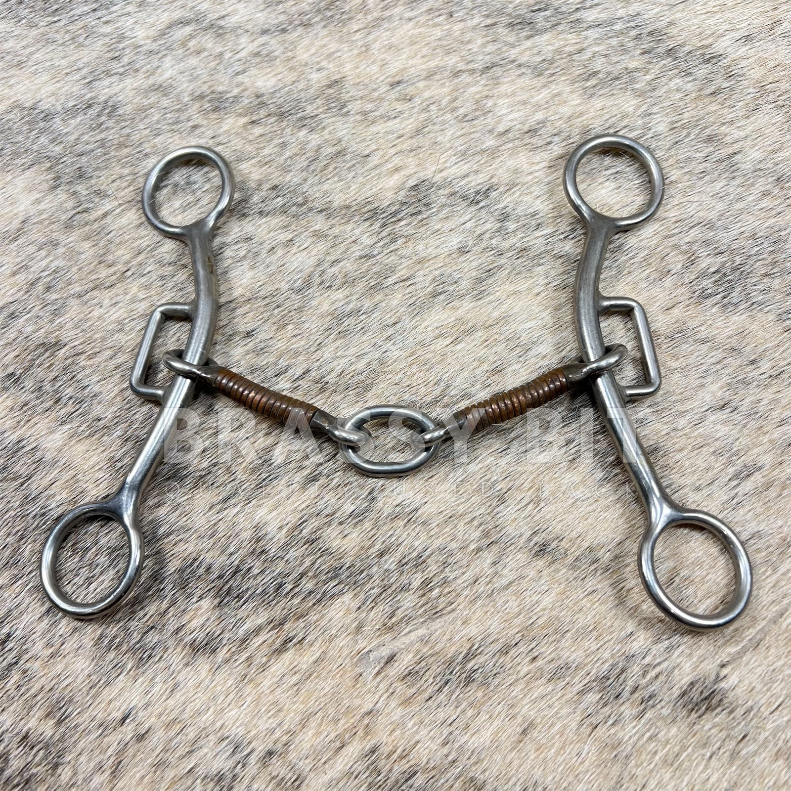 Brassy Bit Tack - 5.25" Reinsman Sharon Camarillo Tender Touch Gag