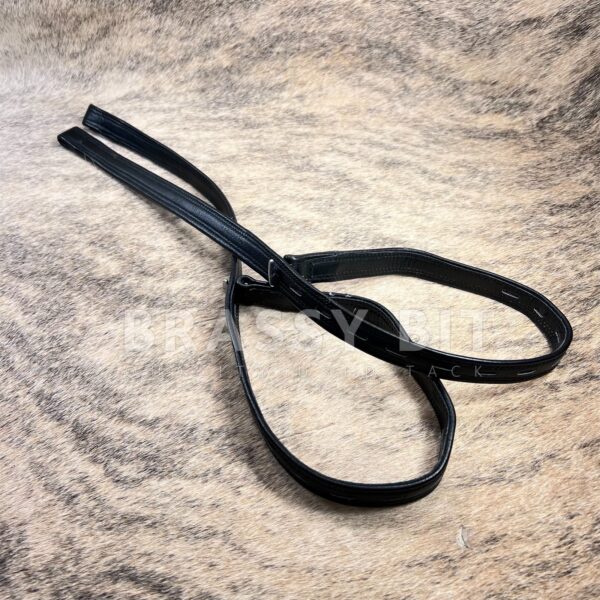 30" Adjustable Black Calf Leather Webbers