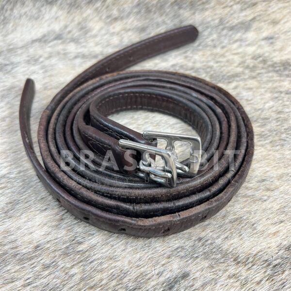 48" Beval Petite Brown Calf Stirrup Leathers