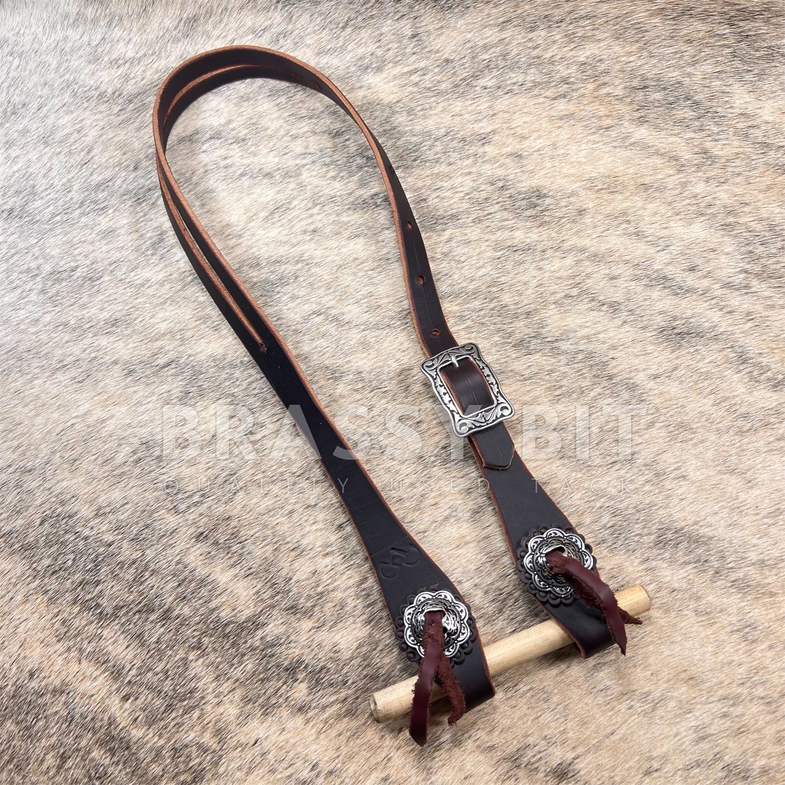 Brassy Bit Tack - Brassy Bit Tack Cob Size Slot Ear Headstall