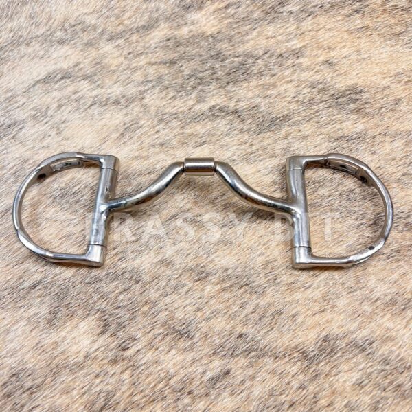 4.75" Myler Medium Wide Ported D Ring w/ Hooks