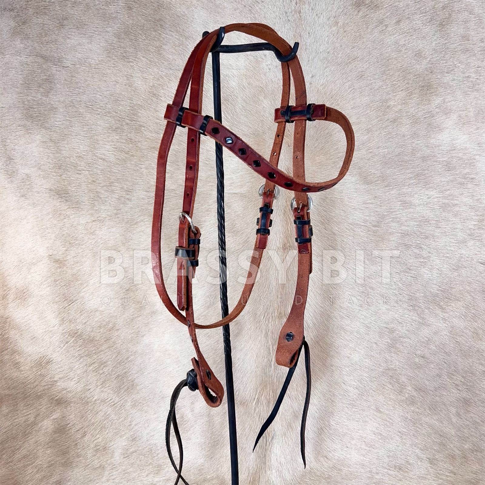 Amish Made Buck Stitched Quick Change Headstall
