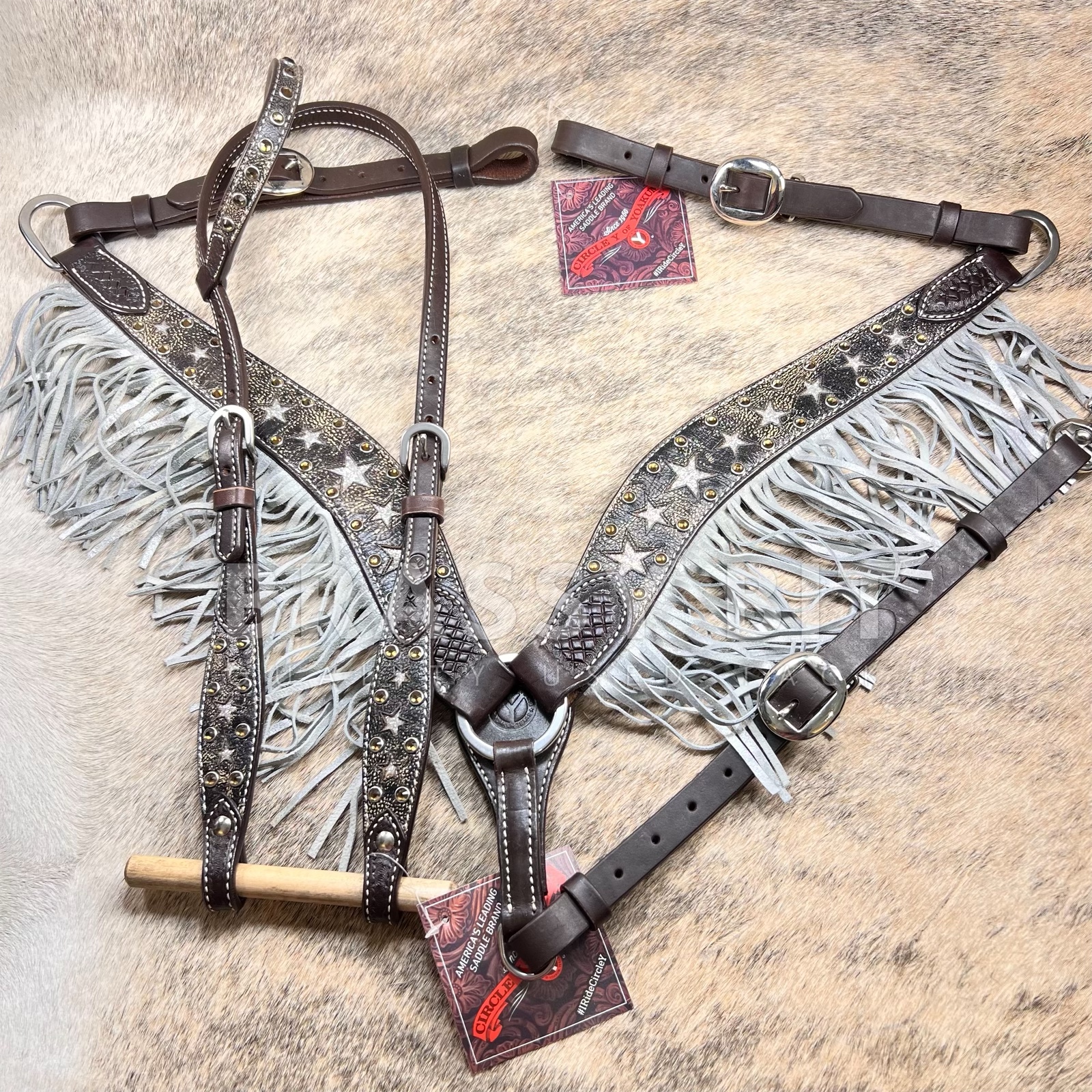 Circle Y Fringe & Bling Tack Set