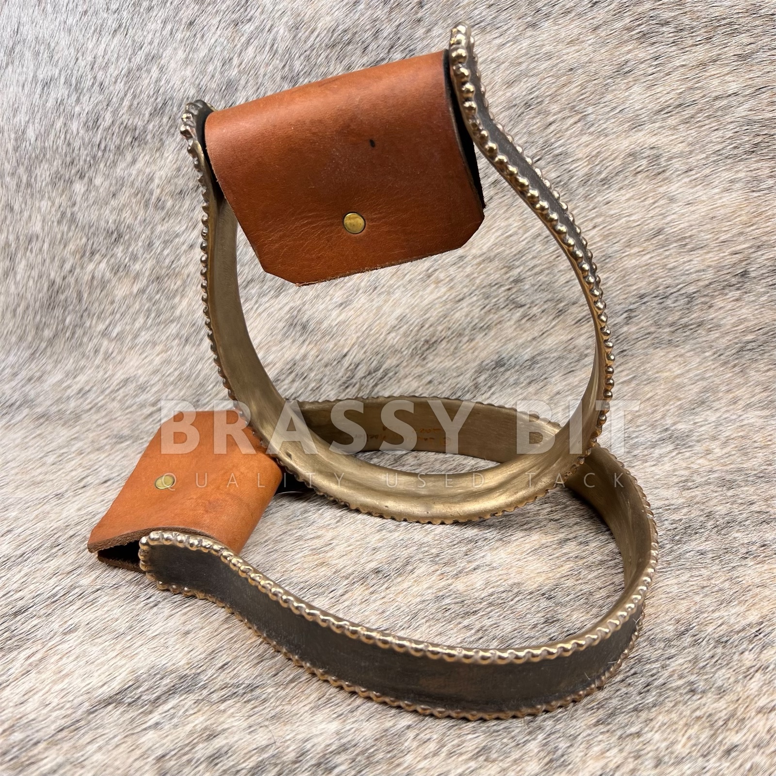 J Moeller Custom Cast Bronze Oxbow Stirrups