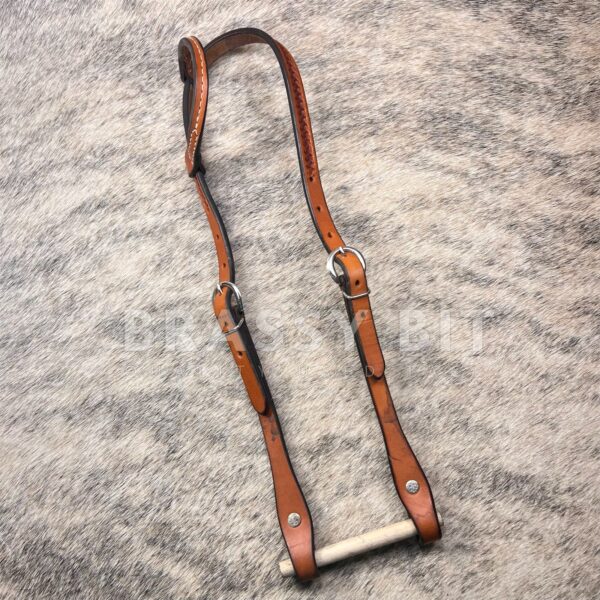 Tooled One Ear Western Headstall