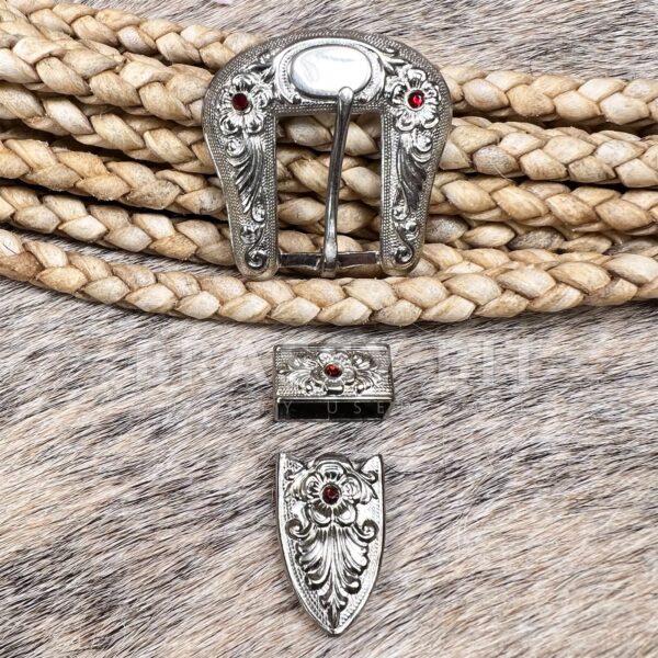 Vintage Silver Headstall Buckle Set