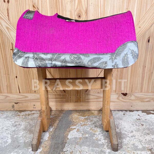 30" 5 Star Barrel Racer Pink Saddle Pad