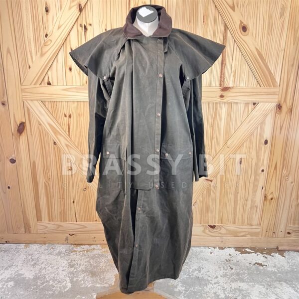 Australian Outback Collection Long Oilskin Drover w/ Wool Vest