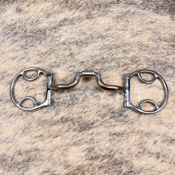 5" Myler Low Narrow Port Western D Snaffle