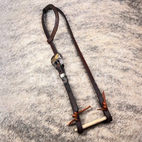 Cowperson Tack One Ear Headstall w/ Ricky Trammell Custom Buckle Set