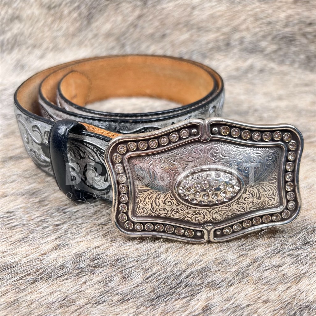Justin Bling Belt w/ Buckle – Brassy Bit Tack display picture 3