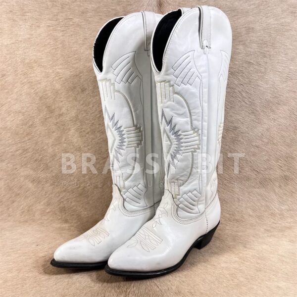 Vintage Durango White Cowgirl Boots