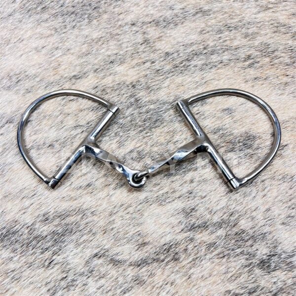 4.5” Professional's Choice Gina Miles Twisted D Ring Snaffle