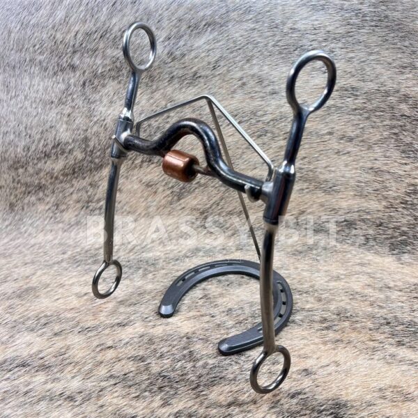 4 7/8" Reinsman DL Long Shank Reiner w/ Copper Roller