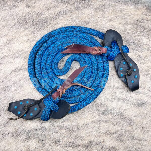 9' Yacht Rope Mecate Reins w/ Slobber Straps