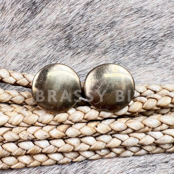 1 1/8” J Moeller Custom Bronze Bridle Rosettes