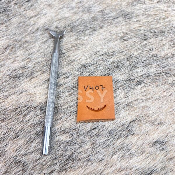 Vintage Crafttool USA Leather Stamping Tool V407 Veiner