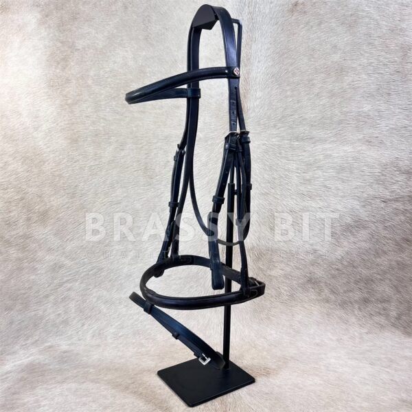 F/S Courbette English Snaffle Bridle w/ Flash Attachment
