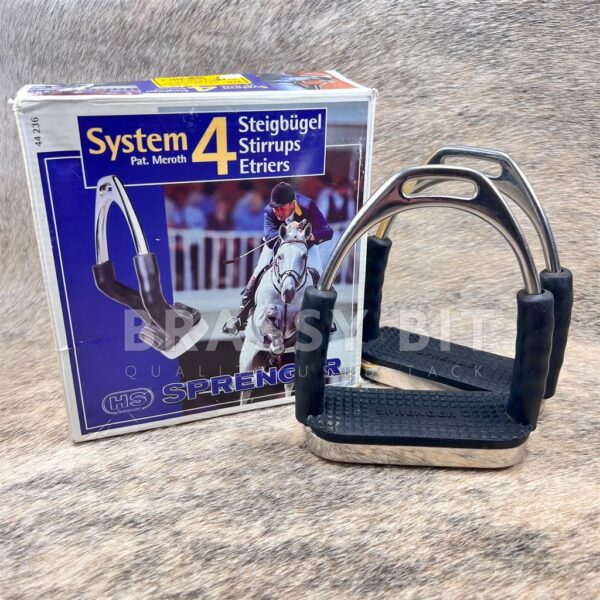 4" Herm Sprenger System 4 English Stirrup Irons