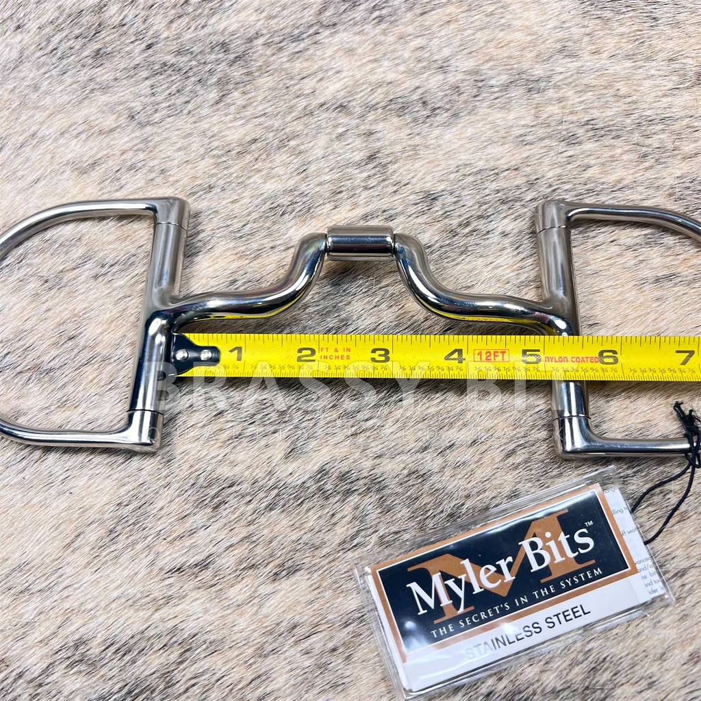 Mors Myler 3 Bague Lâche 14mm Port Bas Snaffle Taille 5 - Acier Inoxydable, Pour Cheval !