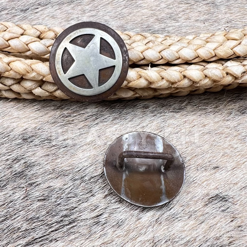 1 1/2″ Western Bridle Loop Conchos – Brassy Bit Tack