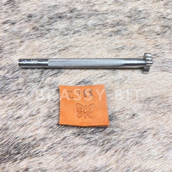 Vintage Craftool Leather Stamping Tool Z788 Butterfly Stamp