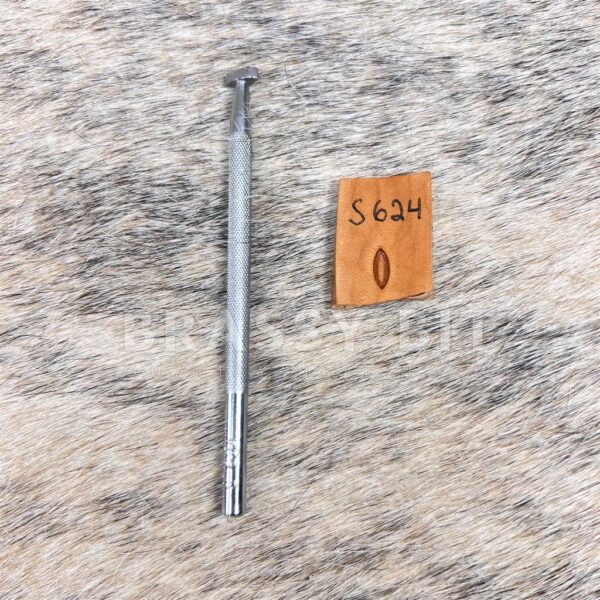 Vintage Craftool USA Leather Stamping Tool S624 Oval Seeder