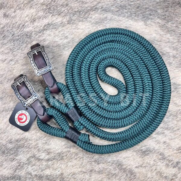 Custom Made Yacht Rope Connected Reins w/ Jeremiah Watt Buckles