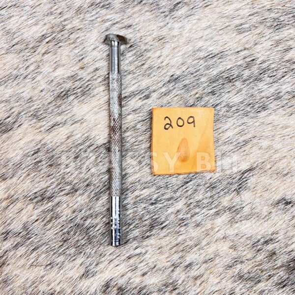 Vintage Craftool USA Leather Stamping Tool Pre-1963 209 Lined Pear Shader